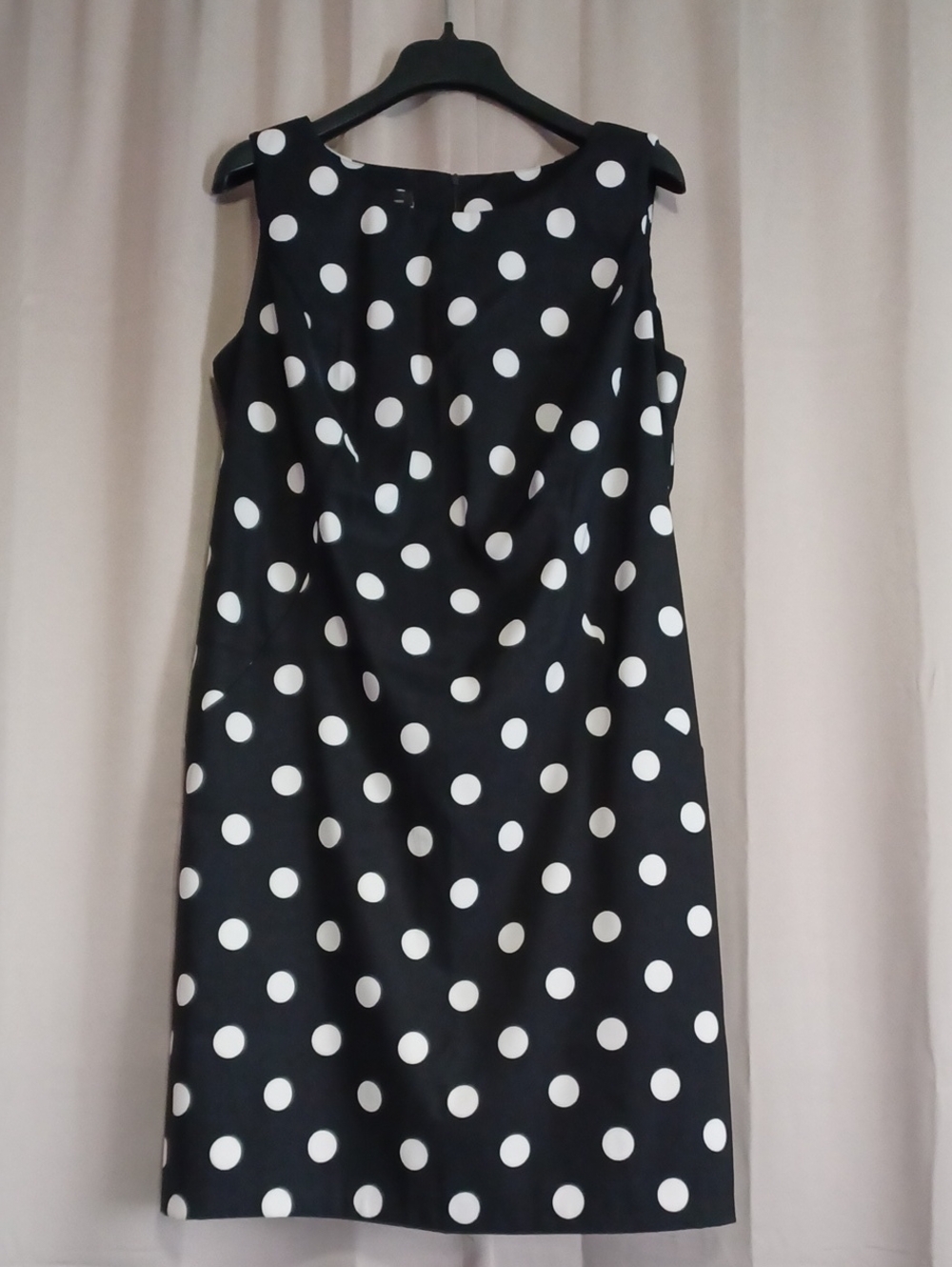 ALYX Classic Black And White Polka Dot Sleeveless Shift Dress Plus Size 16W
